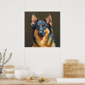 Beauceron Dog Poster (Keuken)