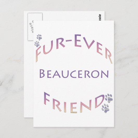Beauceron Furever Briefkaart (Voorkant / Achterkant)