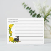 Beauceron, gele rozen Kaart (Staand voorkant)