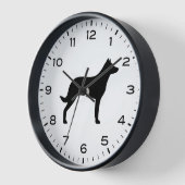 Beauceron Hondenras Silhouette Clock (Hoek)