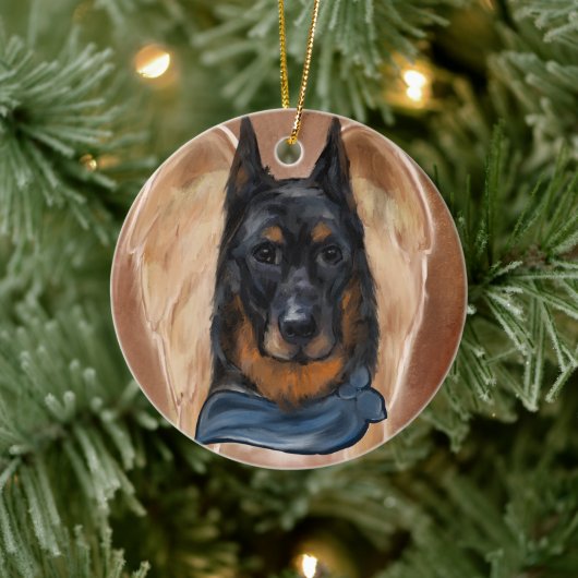 Beauceron Keramisch Ornament (Boom)