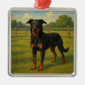 Beauceron Metalen Ornament (Voorkant)