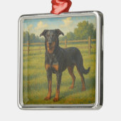 Beauceron Metalen Ornament (Links)