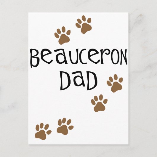 Beauceron Pa Briefkaart (Voorkant)