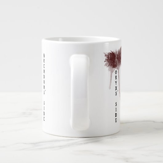 Beauceron Puppy Share a Cup Voeg een naam toe Grote Koffiekop (Achterkant)