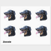 beauceron ronde sticker (Vel)