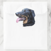 beauceron ronde sticker (Tas)