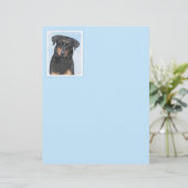 Beauceron-schildering - Kute Original Dog Art (Staand voorkant)