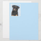 Beauceron-schildering - Kute Original Dog Art (Voorkant / Achterkant)