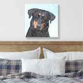 Beauceron-schildering - Kute Original Dog Art Canvas Afdruk (Insitu (Slaapkamer))