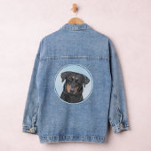 Beauceron-schildering - Kute Original Dog Art Denim Jacket (Hangar)
