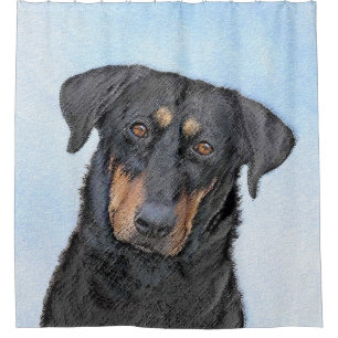 Beauceron-schildering - Kute Original Dog Art Douchegordijn