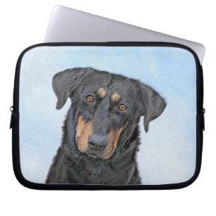 Beauceron-schildering - Kute Original Dog Art Laptop Sleeve