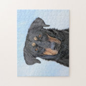 Beauceron-schildering - Kute Original Dog Art Legpuzzel (Verticaal)