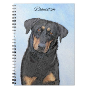 Beauceron-schildering - Kute Original Dog Art Notitieboek