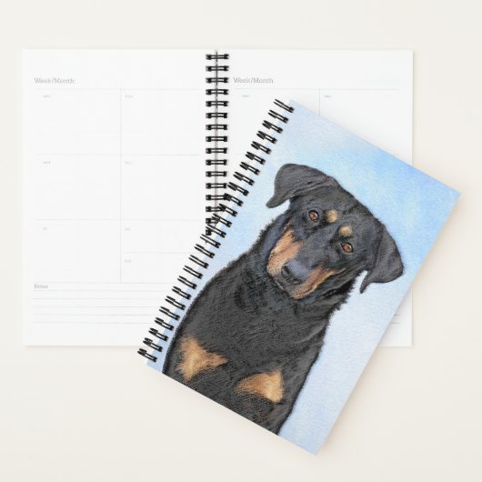 Beauceron-schildering - Kute Original Dog Art Planner (Display)