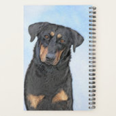 Beauceron-schildering - Kute Original Dog Art Planner (Achterkant)