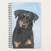 Beauceron-schildering - Kute Original Dog Art Planner (Voorkant)