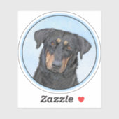 Beauceron-schildering - Kute Original Dog Art Sticker (Vel)