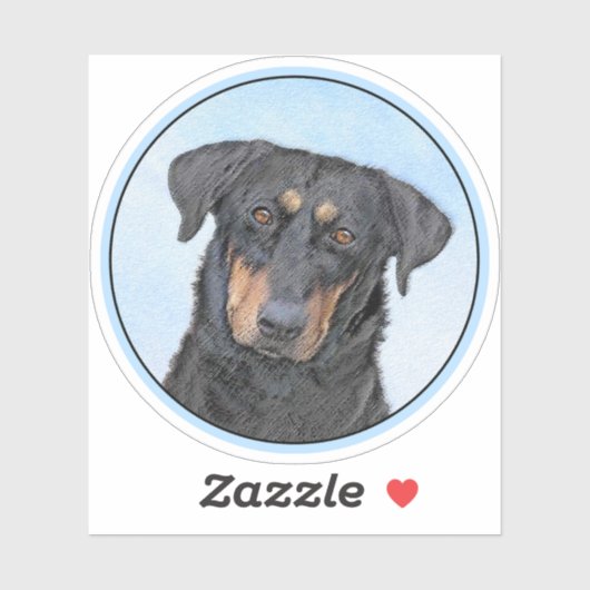 Beauceron-schildering - Kute Original Dog Art Sticker (Vel)