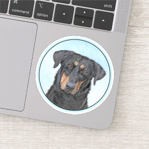 Beauceron-schildering - Kute Original Dog Art Sticker