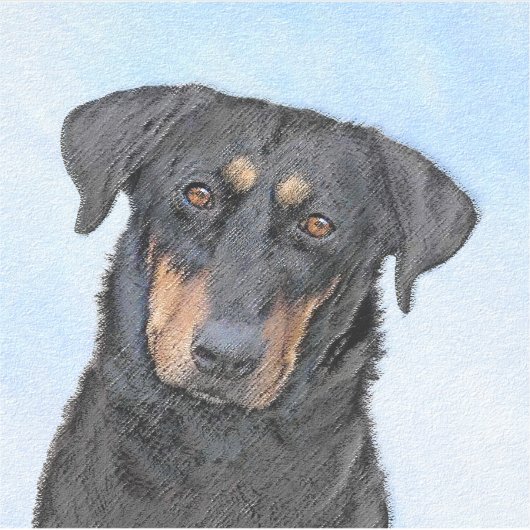 Beauceron-schildering - Kute Original Dog Art Sticker (Voorkant)