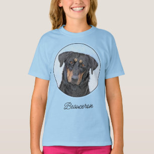 Beauceron-schildering - Kute Original Dog Art T-Sh T-shirt
