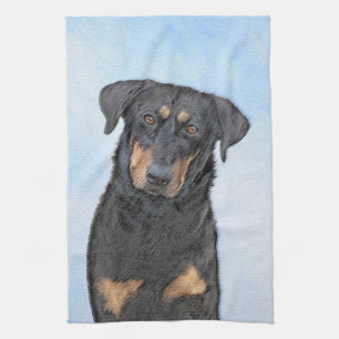Beauceron-schildering - Kute Original Dog Art Theedoek