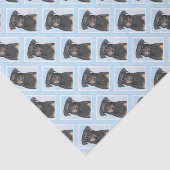 Beauceron-schildering - Kute Original Dog Art Tissuepapier (Detail)