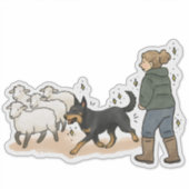 Beauceron - Werk Sticker (Voorkant)