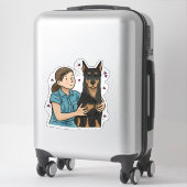 Beauceron - Werk Sticker (Koffer)