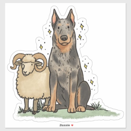 Beauceron - Werkende Auto Sticker (Vel)