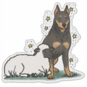 Beauceron - Werkende Autodecal Sticker (Voorkant)