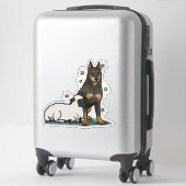 Beauceron - Werkende Autodecal Sticker (Koffer)