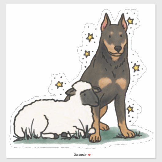 Beauceron - Werkende Autodecal Sticker (Vel)
