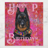 Beauceron Wijn Etiket (Enkel label)