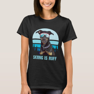 Beauceron Winter Skien Is Ruff Ski Hond Liefhebber T-shirt