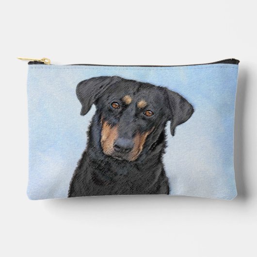 Beauceron Zwart en Tan Schilderen Sheepdog Dog Art Etui (Voorkant)