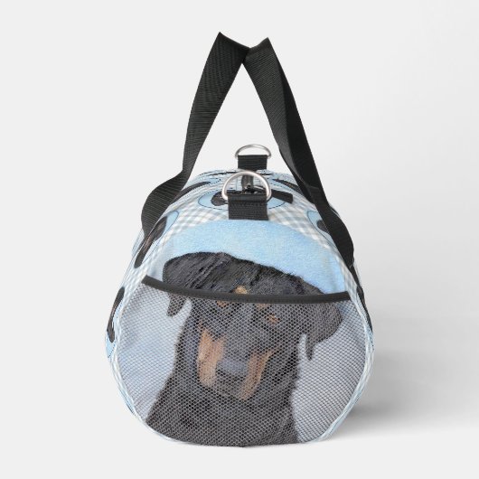 Beauceron Zwart en Tan Schilderen Sheepdog Dog Art Plunjezak (Rechts)