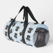 Beauceron Zwart en Tan Schilderen Sheepdog Dog Art Plunjezak (Rechterhoek)