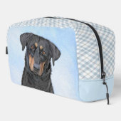 Beauceron Zwart en Tan Schilderen Sheepdog Dog Art Toilettasje (Rechterhoek)