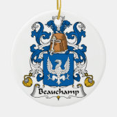 Beauchamp Family Crest Keramisch Ornament (Voorkant)