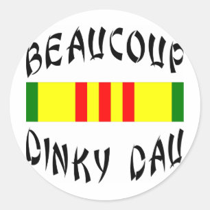 Beaucoup Dinky Dau Vietnam Ronde Sticker