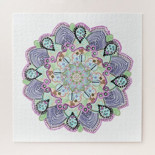 Beauece Garden Doily Mandala Art Legpuzzel (Horizontaal)