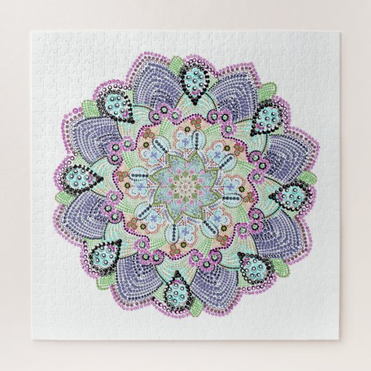 Beauece Garden Doily Mandala Art Legpuzzel (Verticaal)