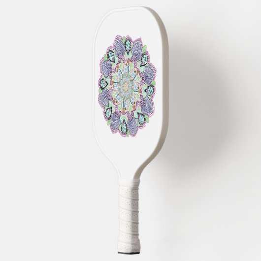 Beauece Garden Doily Mandala Art Pickleball Paddle (Links)