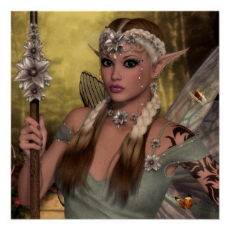 Beauely Brown Elf Poster