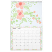 Beauely Girly Flowered Designer Kalender (Mar 2027)