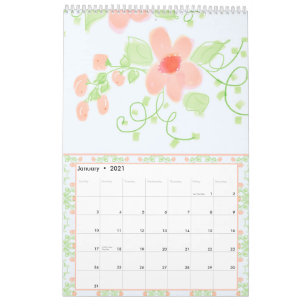 Beauely Girly Flowered Designer Kalender