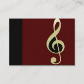 Beauely Gold Treble Clef Visitekaartje (Achterkant)
